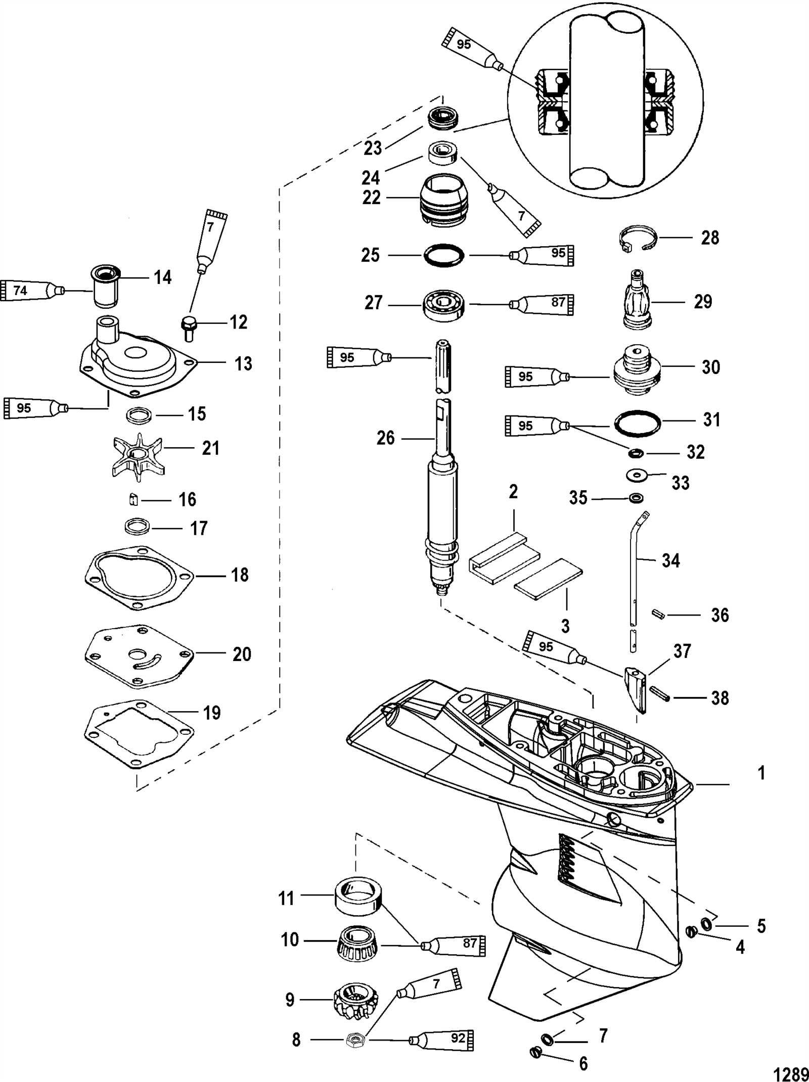 mercury 40 hp 4 stroke parts diagram