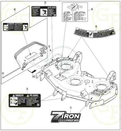 john deere 48c deck parts diagram