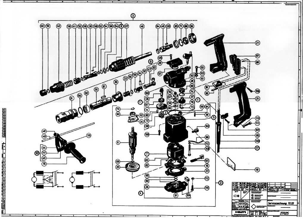 hilti te 50 avr parts diagram