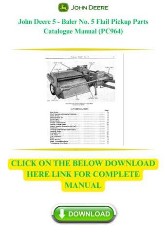 john deere 14t baler parts diagram