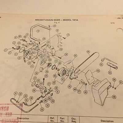 husqvarna 141 chainsaw parts diagram