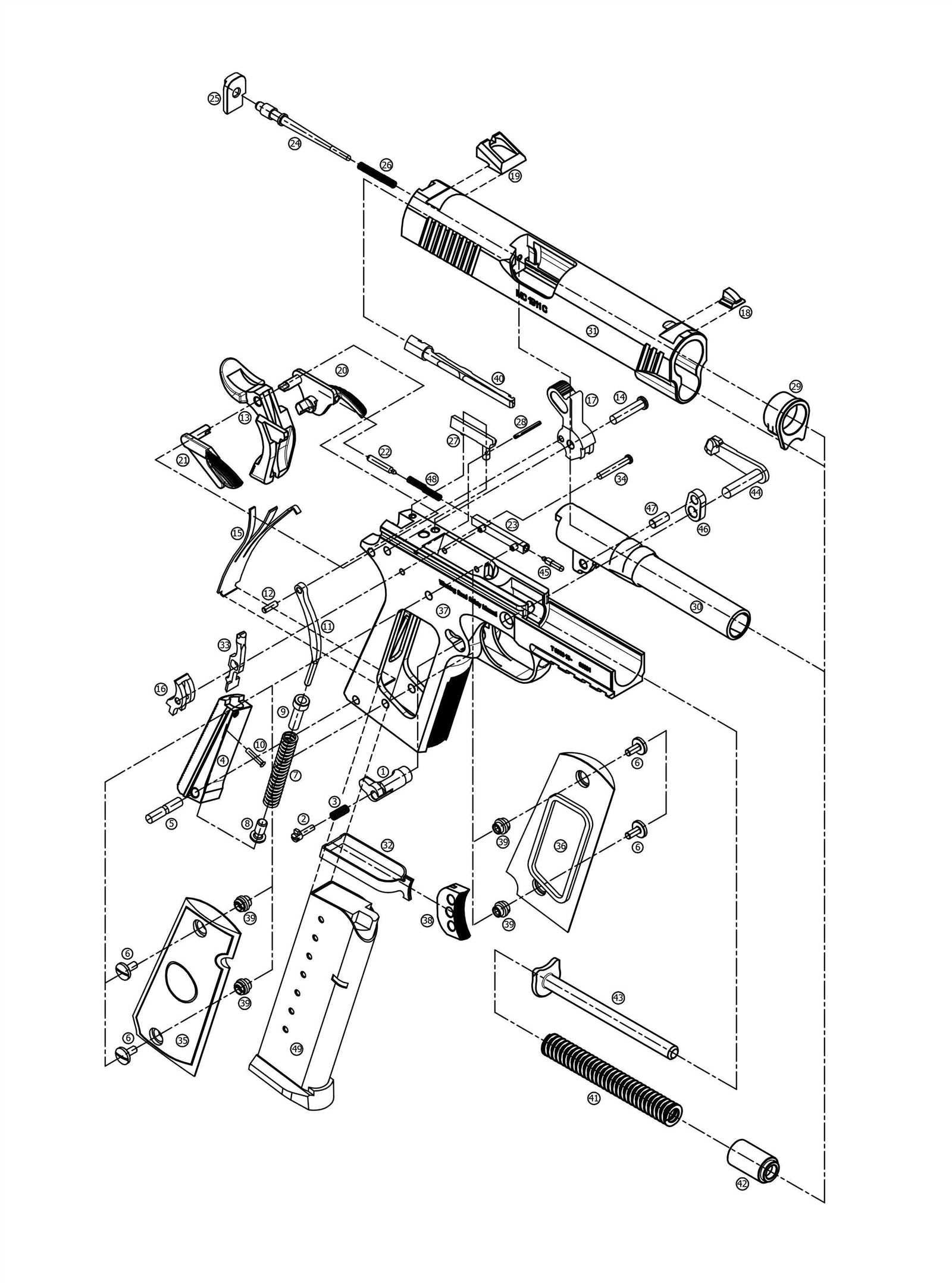 m1911 parts diagram