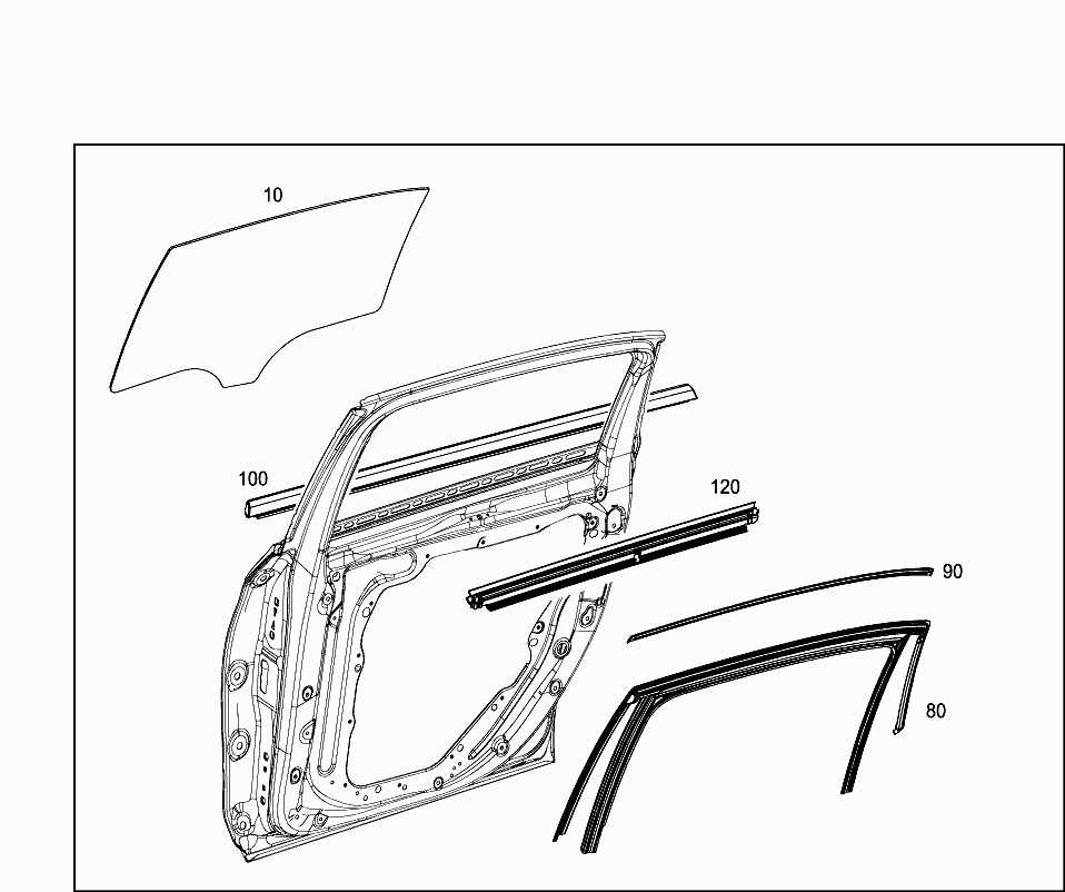 car window parts diagram