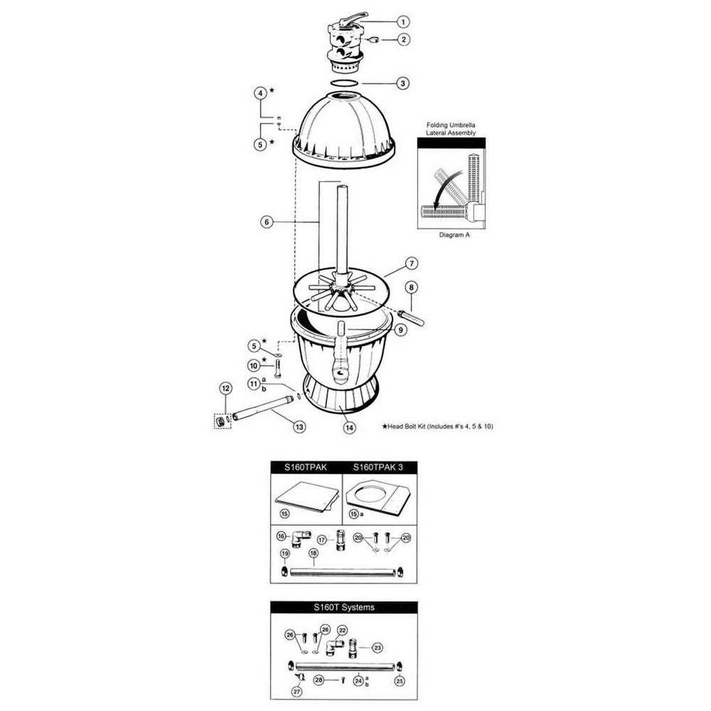 hayward pool sand filter parts diagram