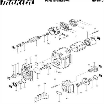 jackhammer parts diagram