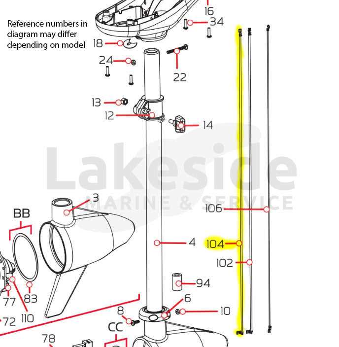 motorguide tour pro parts diagram