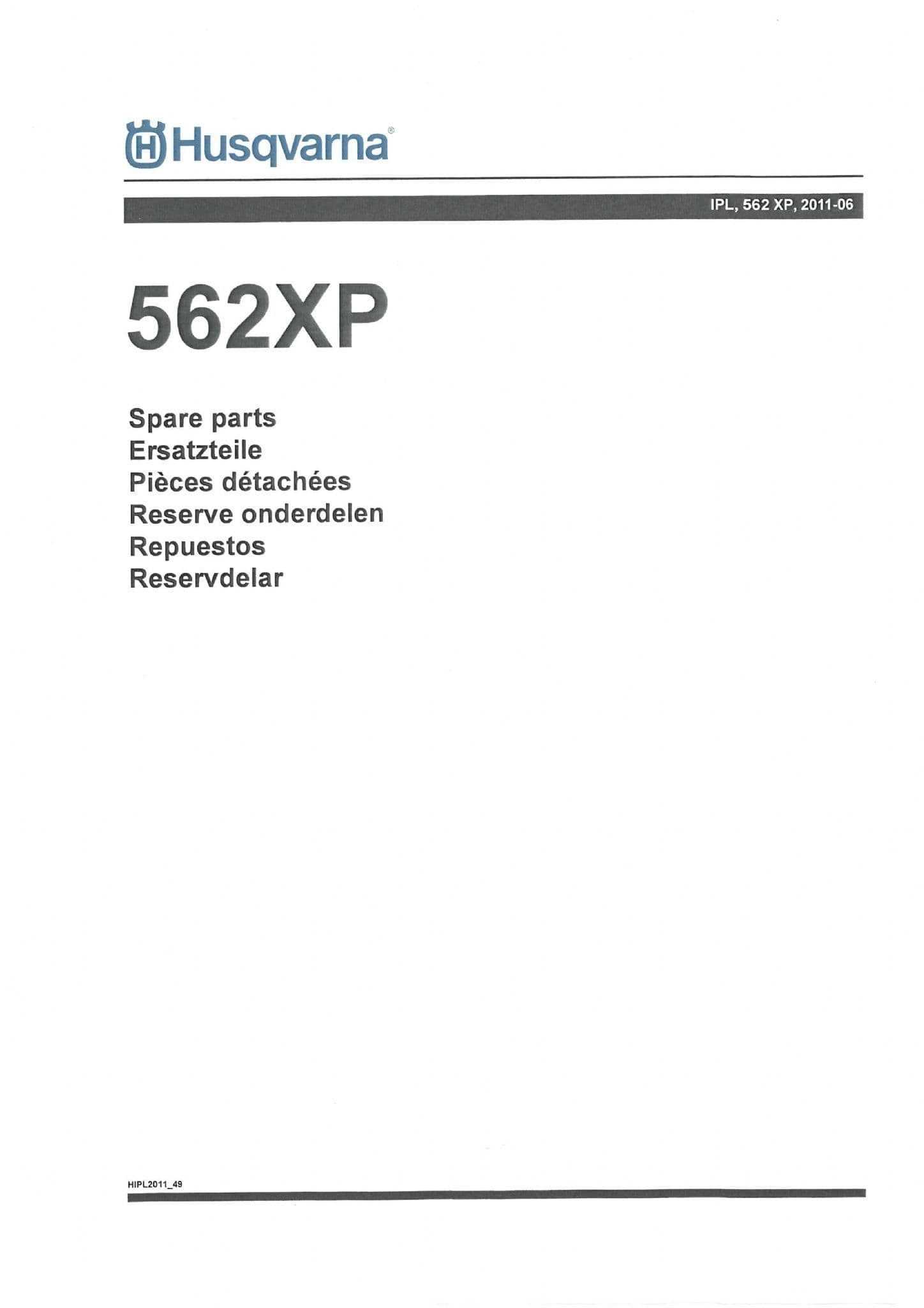 562xp parts diagram