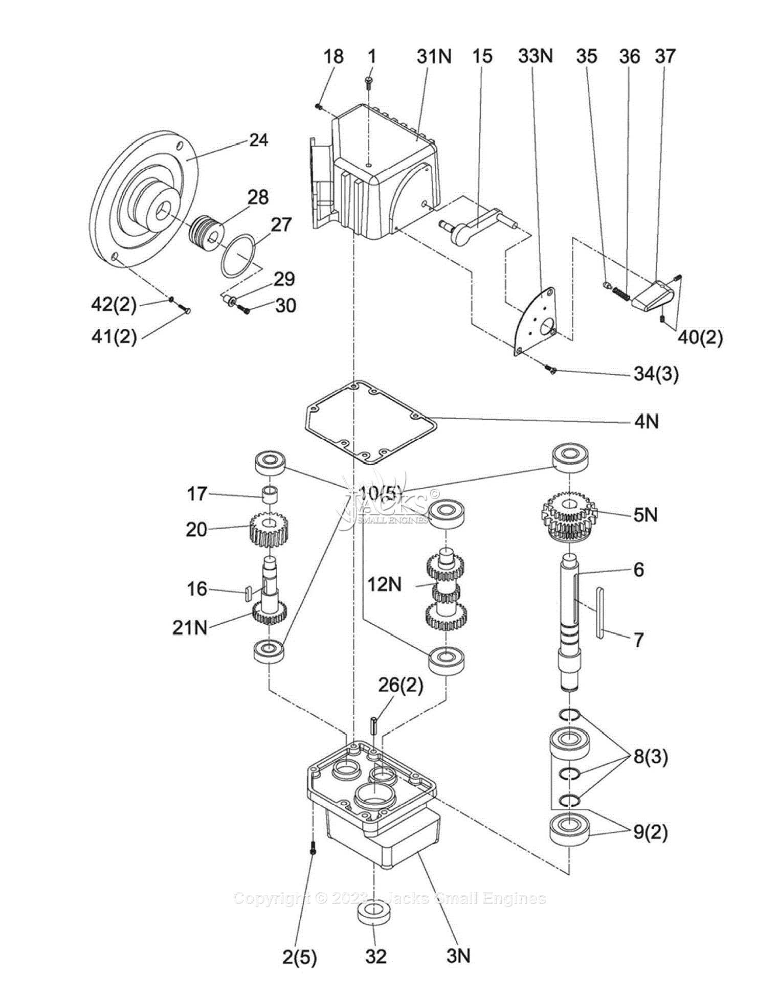 horizontal band saw parts diagram