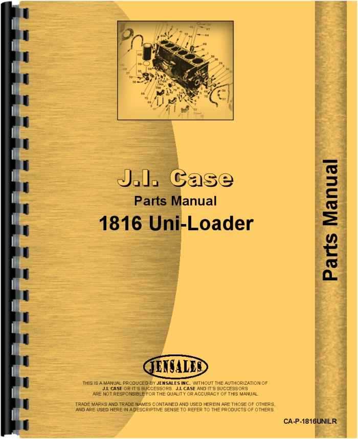 case 1816 parts diagram