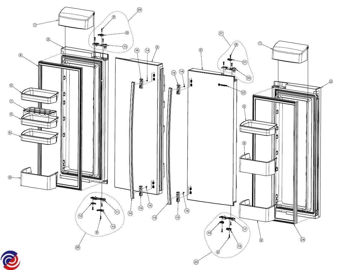 ge monogram refrigerator parts diagram
