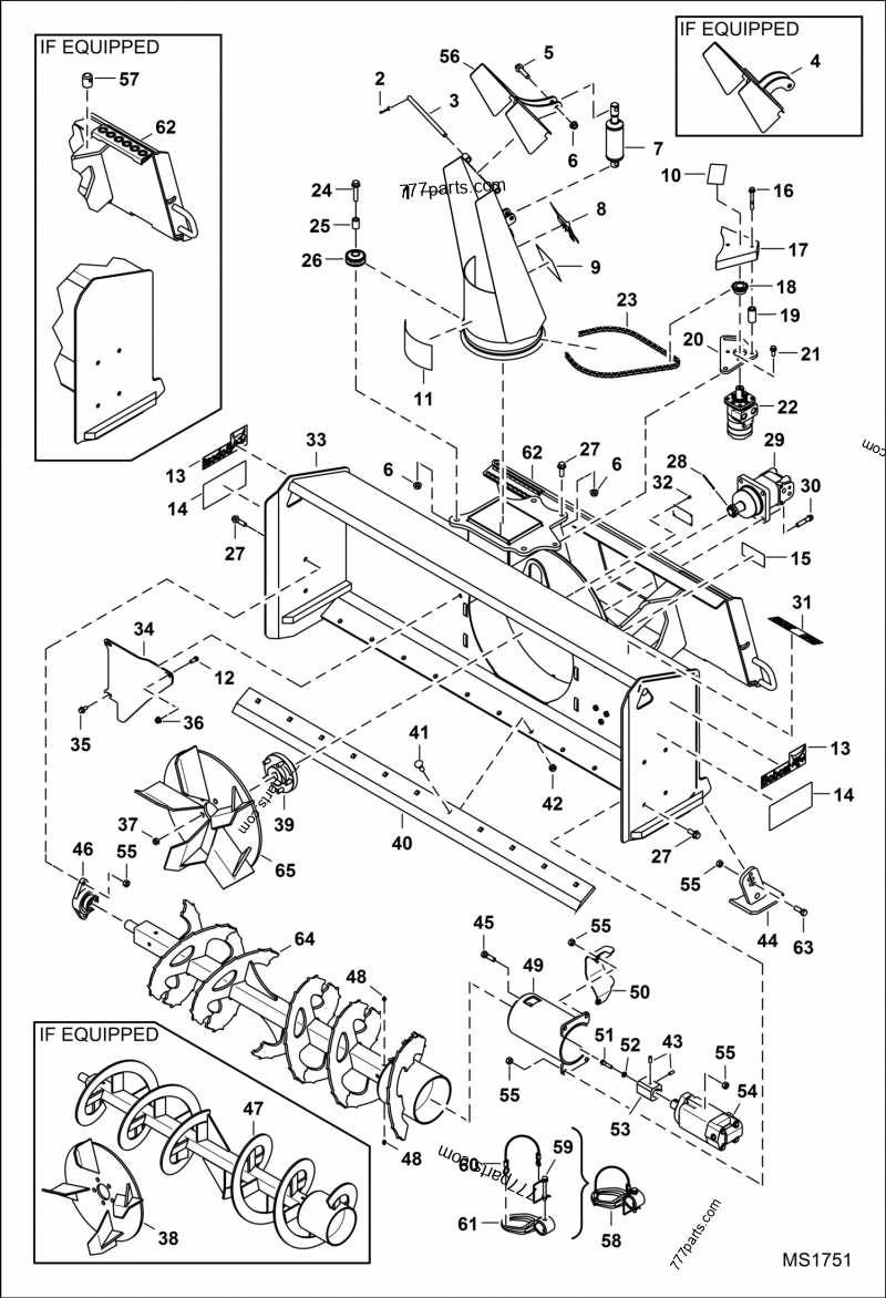 john deere 54 snowblower parts diagram