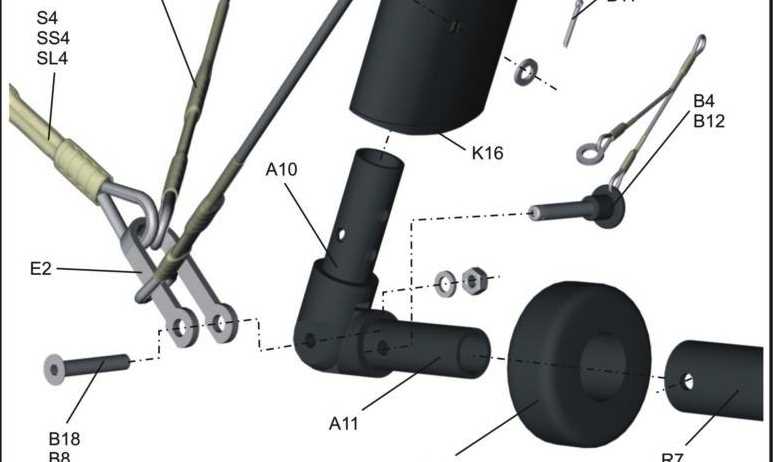 parts of a glider diagram