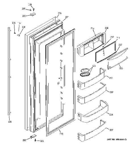ge monogram refrigerator parts diagram