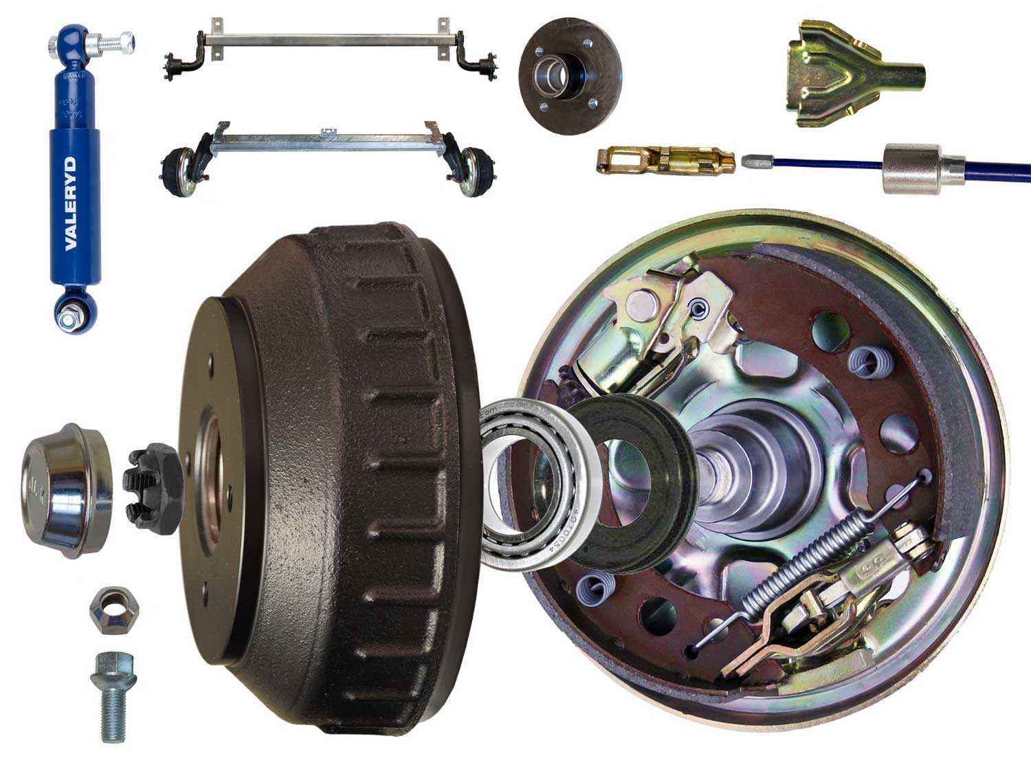 electric trailer brake parts diagram