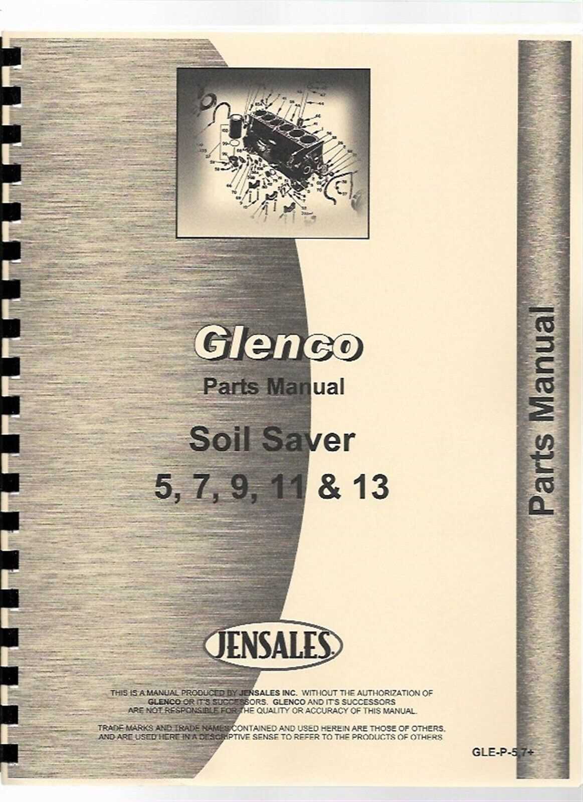 glencoe soil saver parts diagram