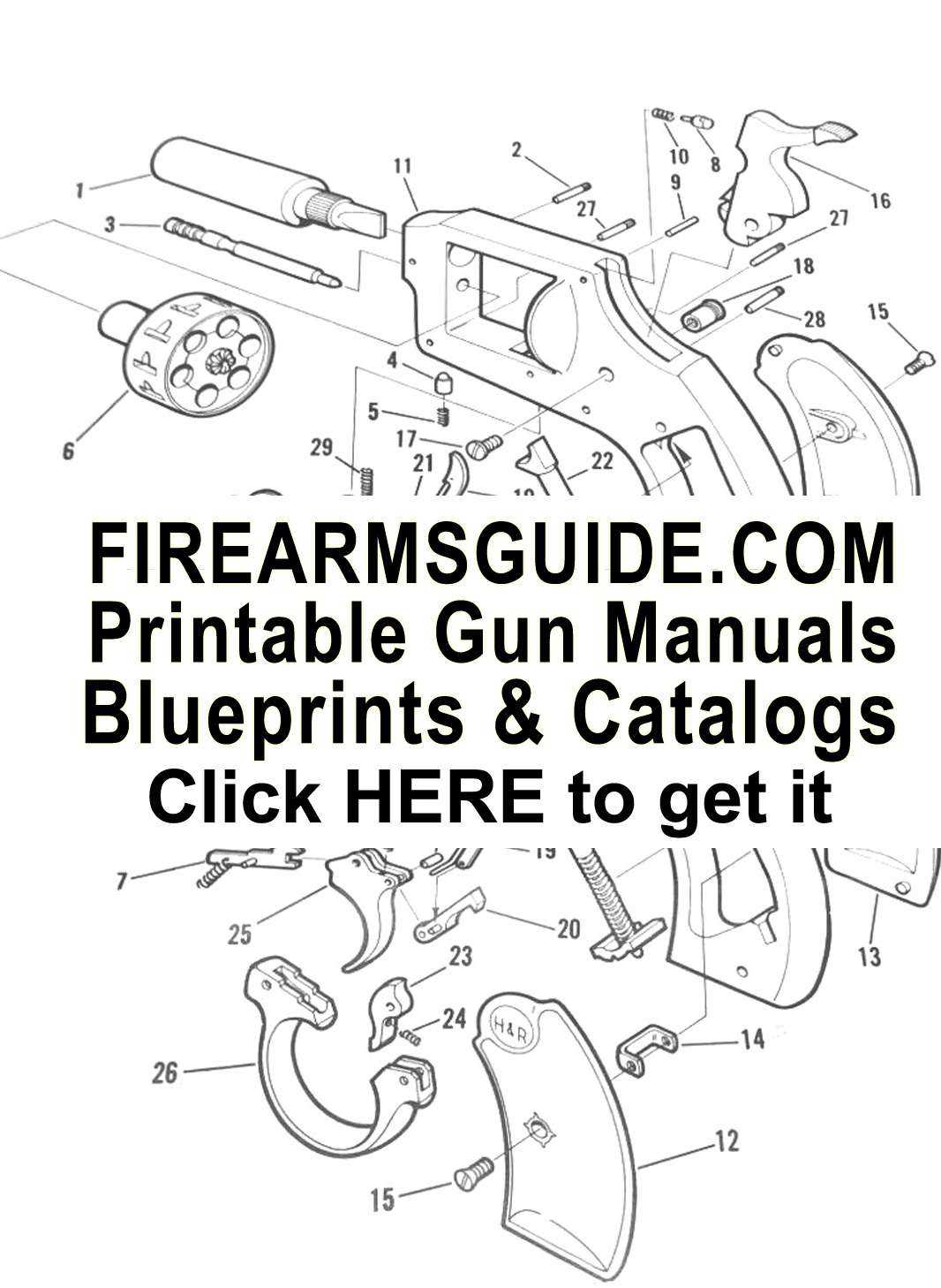 parts of a revolver diagram