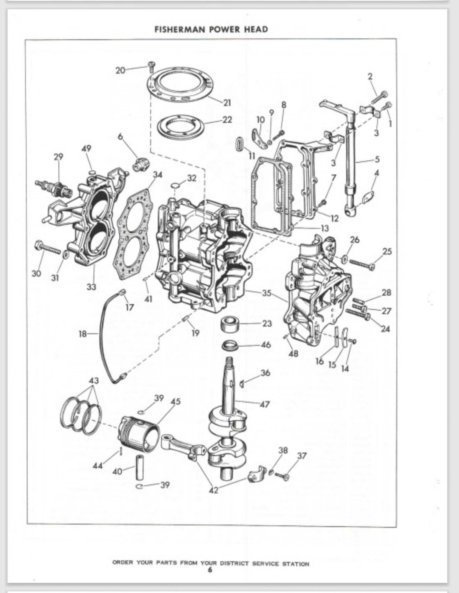 johnson 15 hp parts diagram