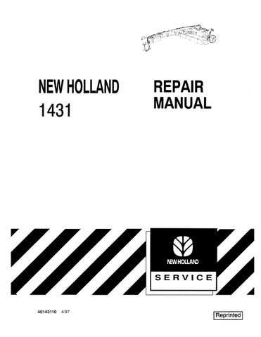new holland 1431 discbine parts diagram