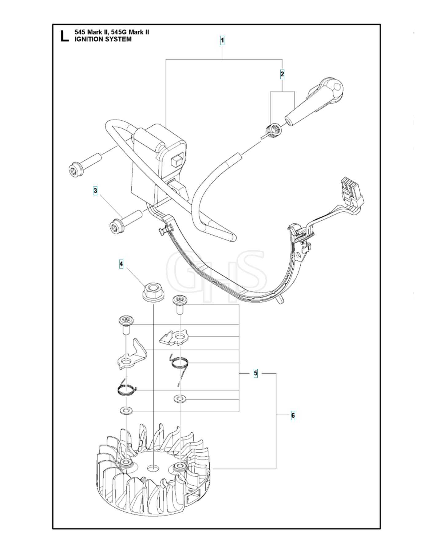 husqvarna 545 parts diagram