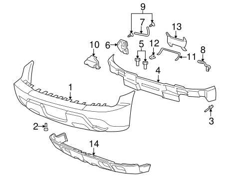 chevy avalanche parts diagram