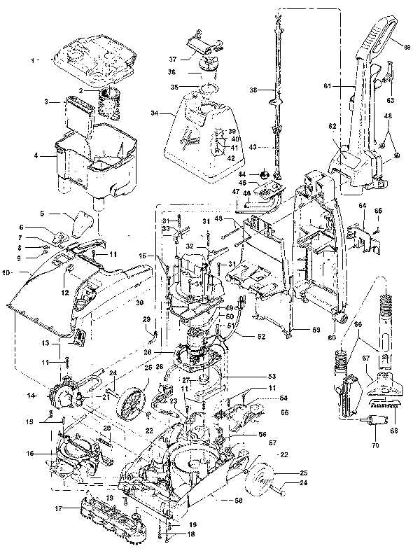 hoover spinscrub 50 parts diagram