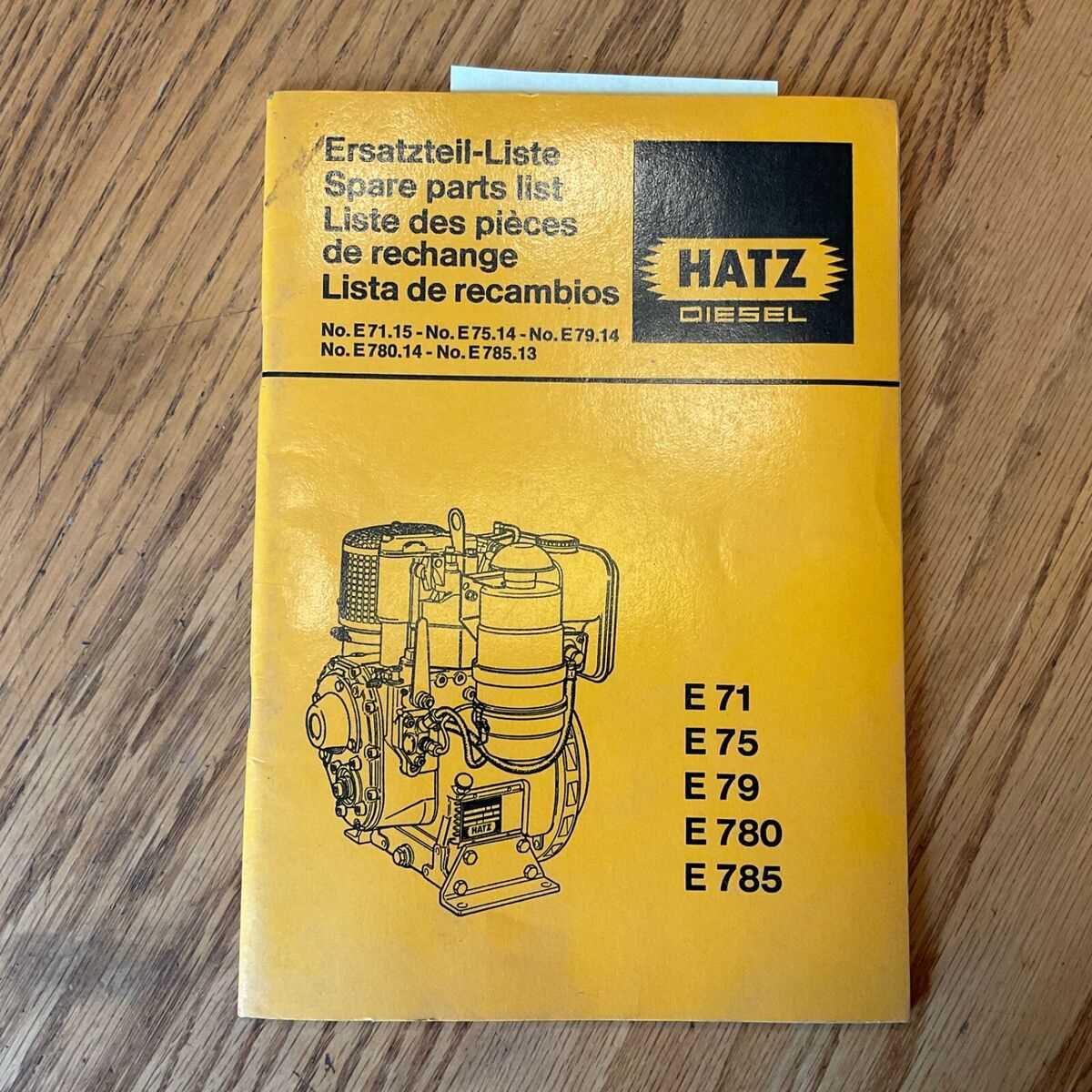 hatz diesel engine parts diagram