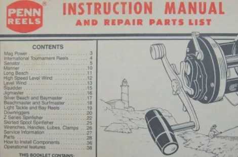 daiwa reel diagrams parts lists