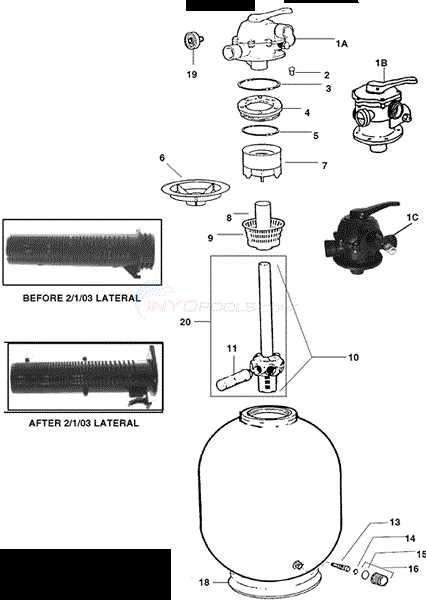 jacuzzi sand filter parts diagram