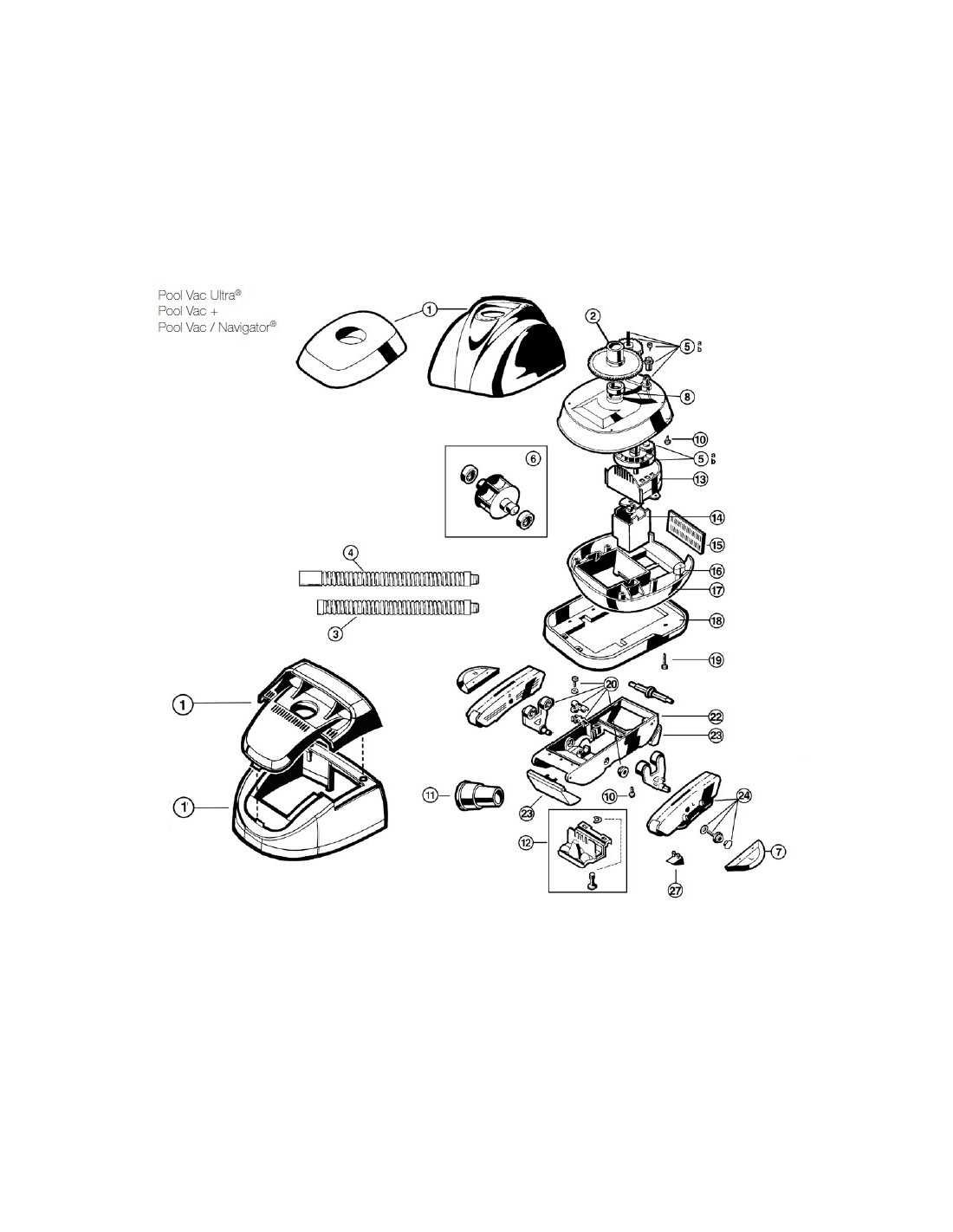 hayward pool vac ultra parts diagram