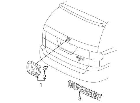 2002 honda odyssey parts diagram