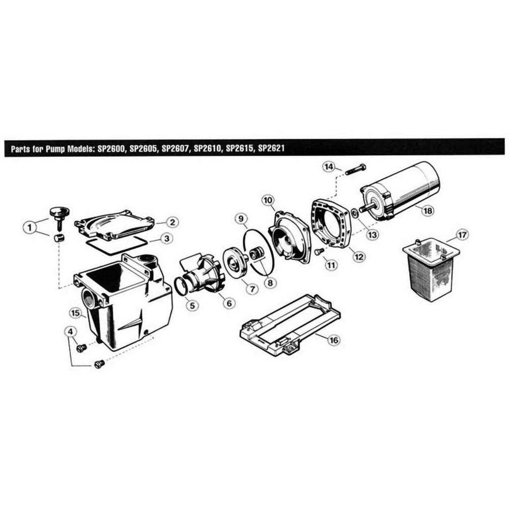 hayward pool pump parts diagram