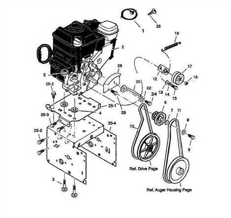 murray snowblower parts diagram