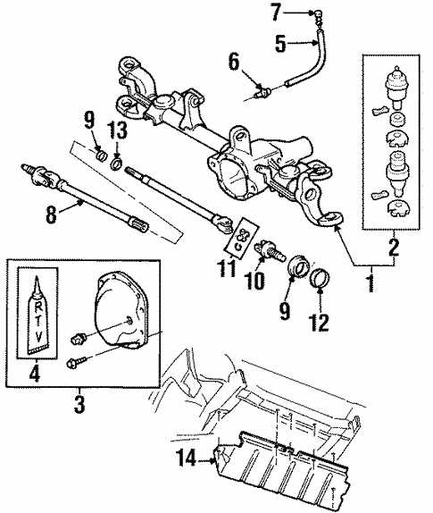 jeep axle parts diagram