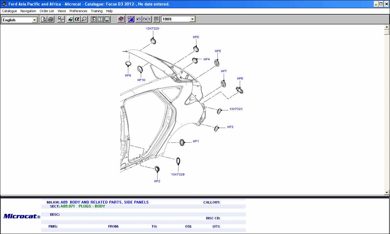 ford parts catalog with diagrams