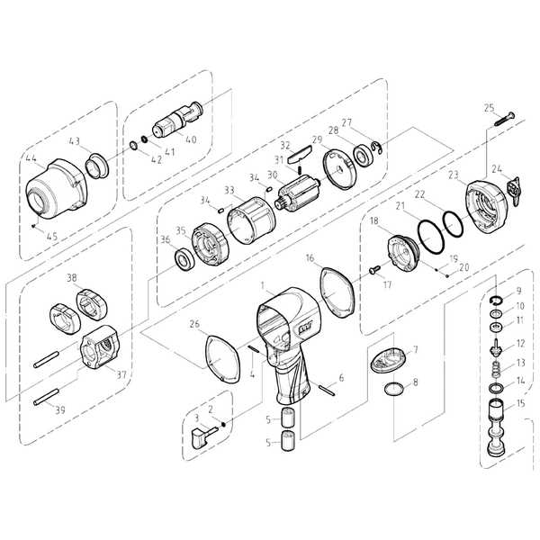 ingersoll rand impact wrench parts diagram