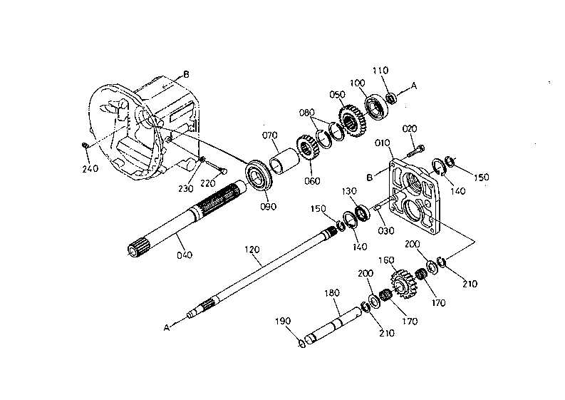 hydrostatic transmission kubota parts diagram