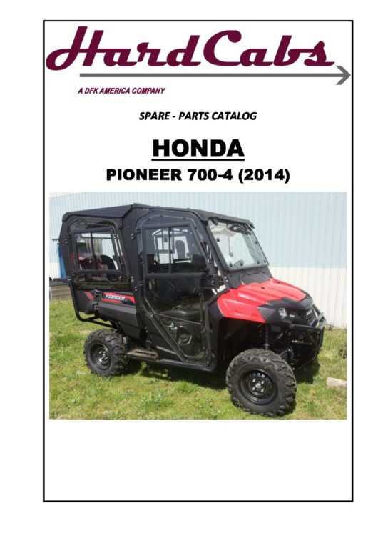 honda pioneer 700 4 parts diagram