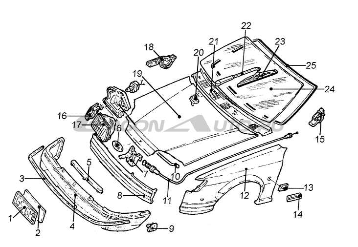 ford fiesta body parts diagram