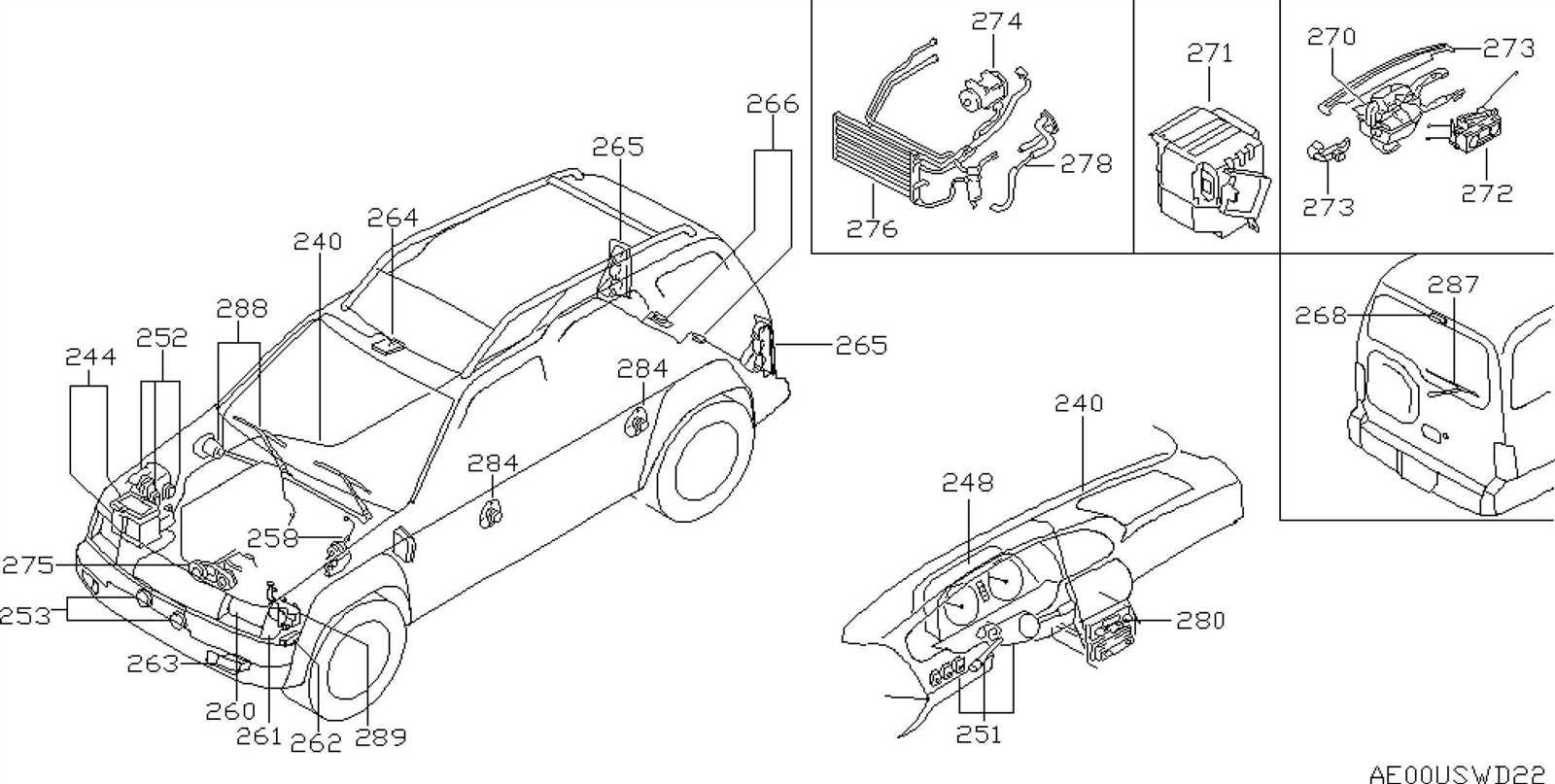 nissan engine parts diagram