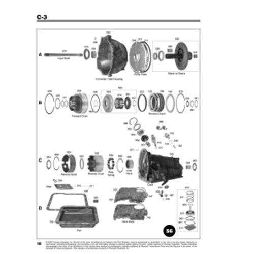 ford c4 transmission parts diagram