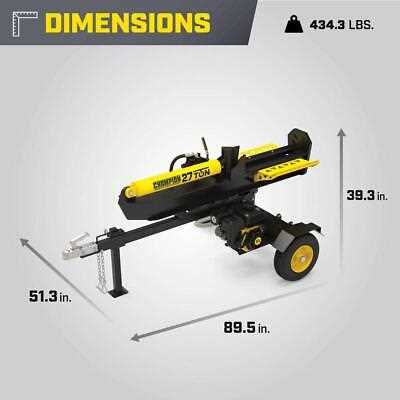 champion 27 ton log splitter parts diagram