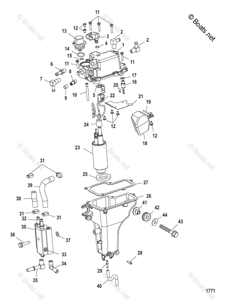 50 hp mercury outboard parts diagrams