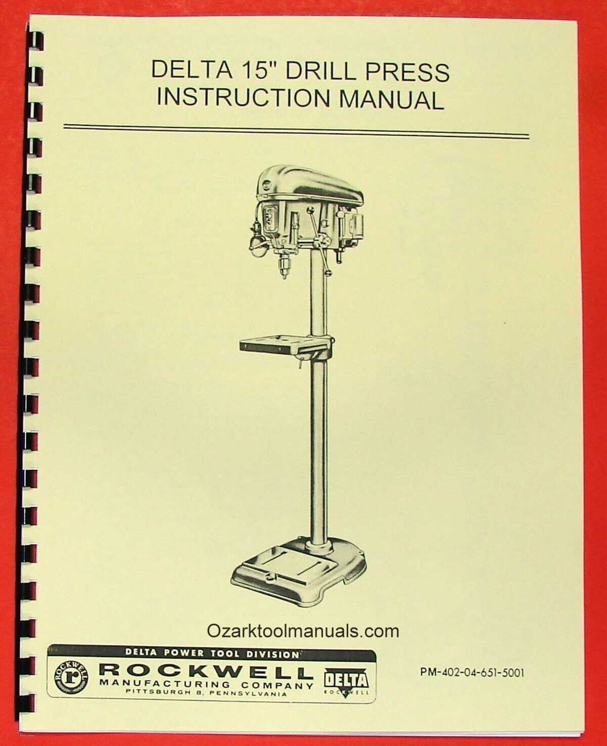 drill press diagram parts