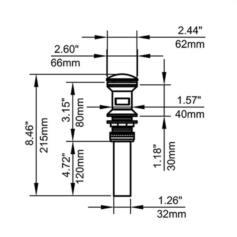 bathroom sink drain parts diagram