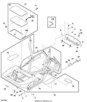 john deere 1435 deck parts diagram