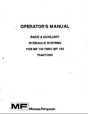 massey ferguson 180 parts diagram