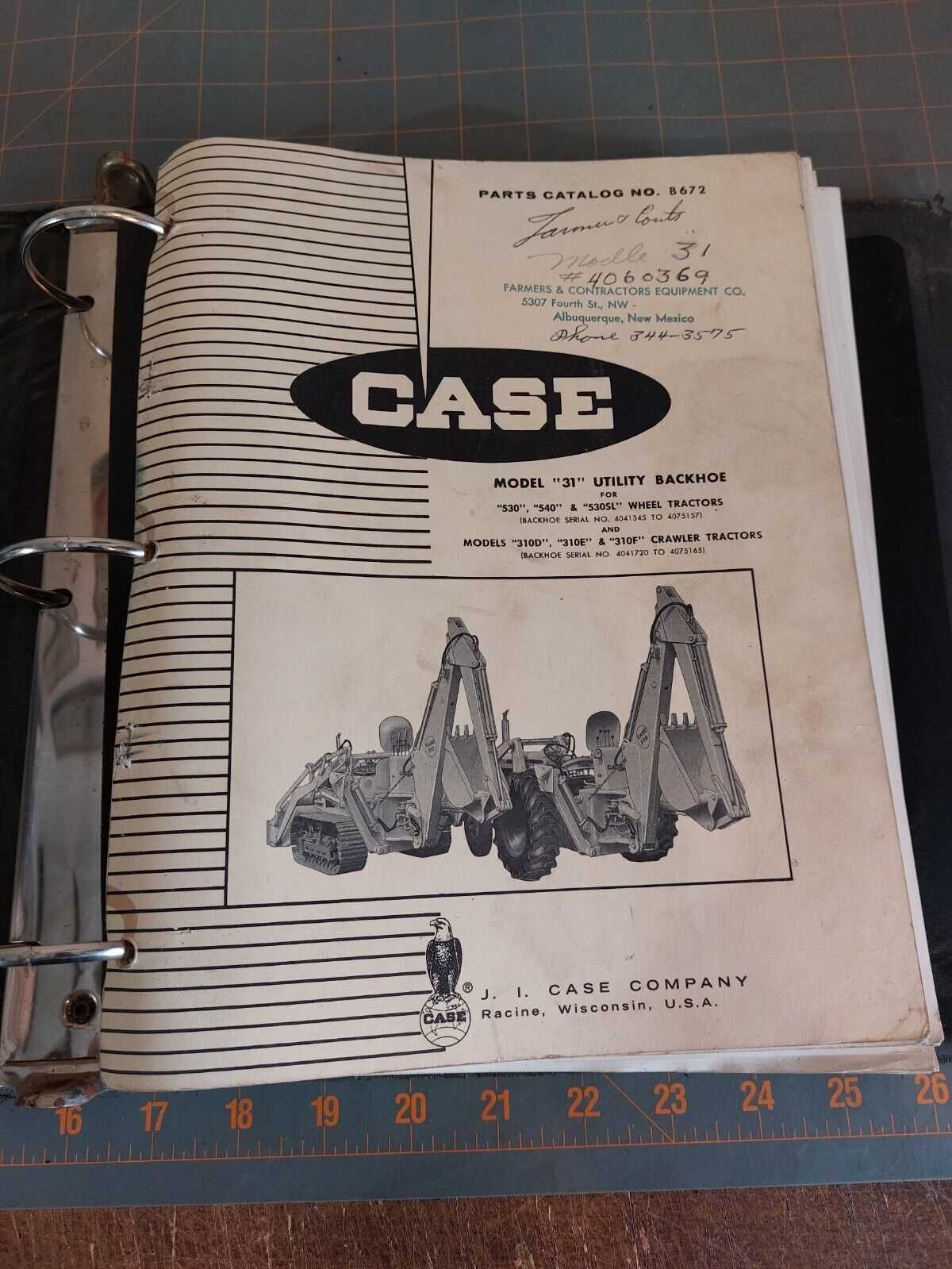 case 530 backhoe parts diagram