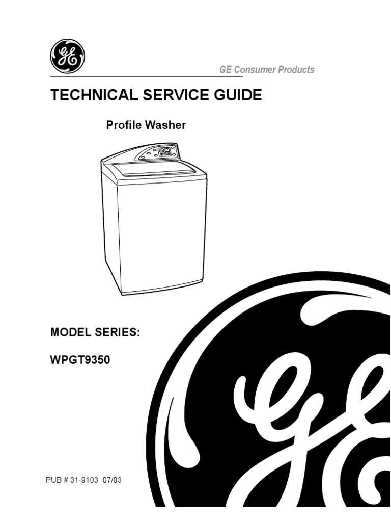 ge profile washing machine parts diagram