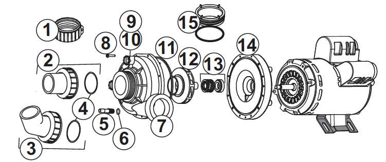 hot tub pump parts diagram