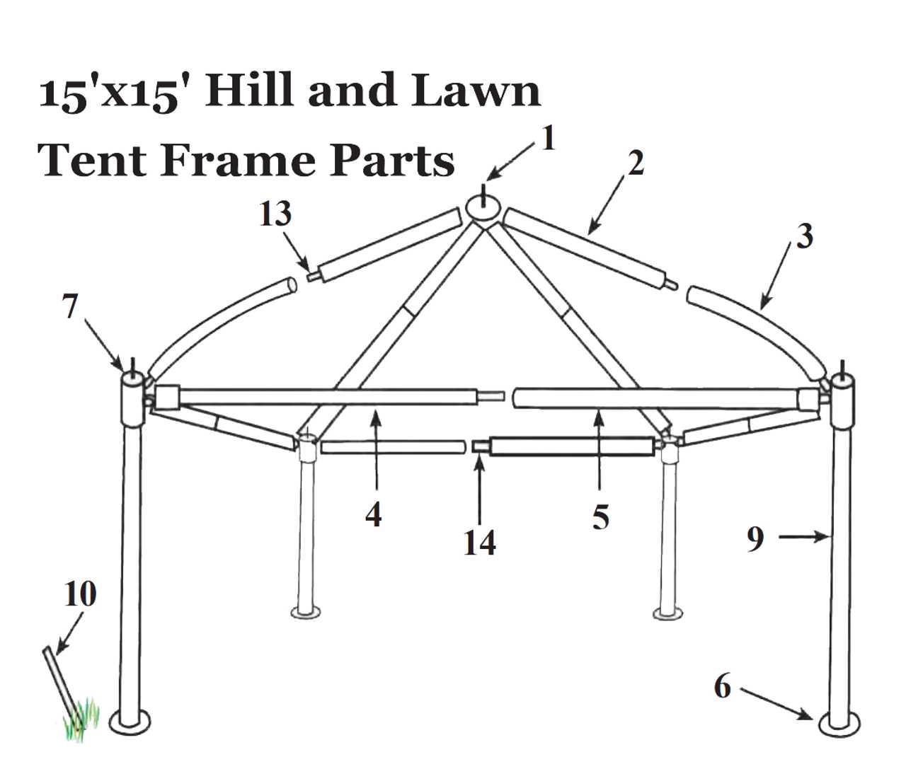 parts of a casket diagram